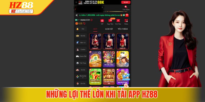 Những lợi thế lớn khi tải app HZ88