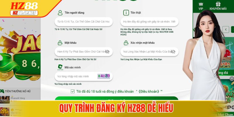 Quy trình đăng ký HZ88 dễ hiểu 